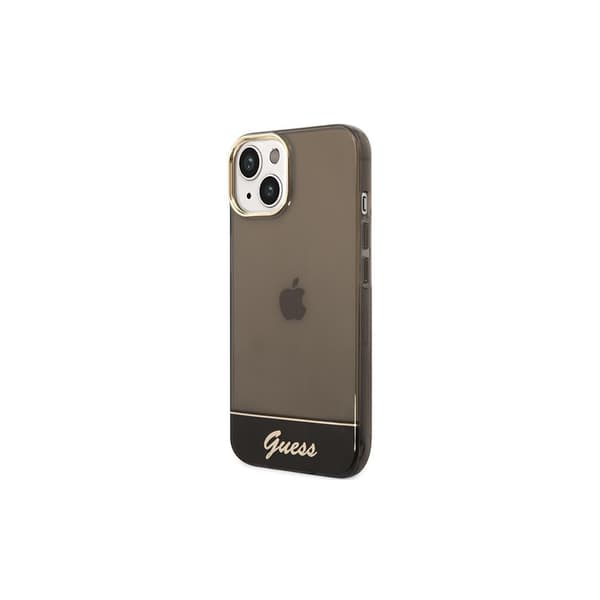 Guess GUHCP14LHGCOK iPhone 14 Pro 6.1 \"sort / sort Hardcase Gennemsigtig