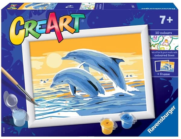 CreArt Delfinvenner Malersæt