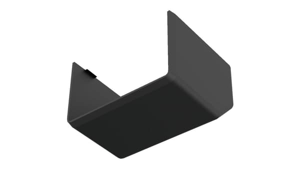 LH-kanavan päätykansi 60x40mm musta 8651 UV