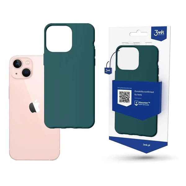 Fodral för iPhone 14 Plus från 3mk Matt Case-serien - mörkgrön