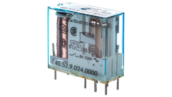 Finder Miniaturrelæ 2P 8A 24V DC 40.52 (40.52.9.024.0000)