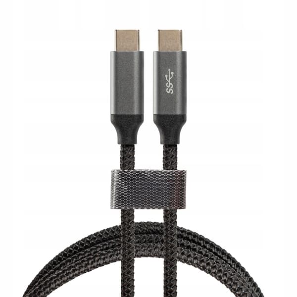 USB-kabel Montis USB-C - USB-C 1 m Sort/Sølv (MT004)