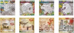 Dekorativ notesbog 200x200/120K ternet FRESH