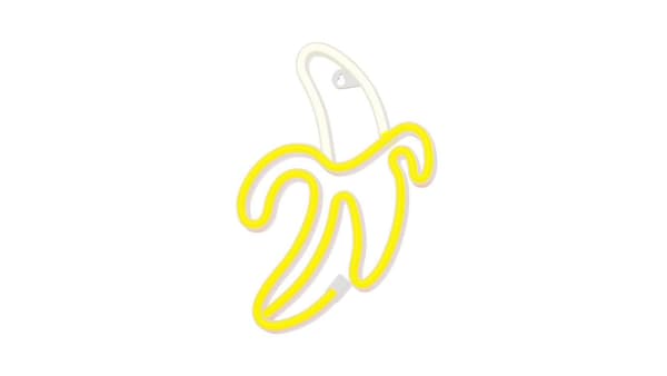 Neon LED BANAN vit gul Bat + USB FLNE10 Forever Light