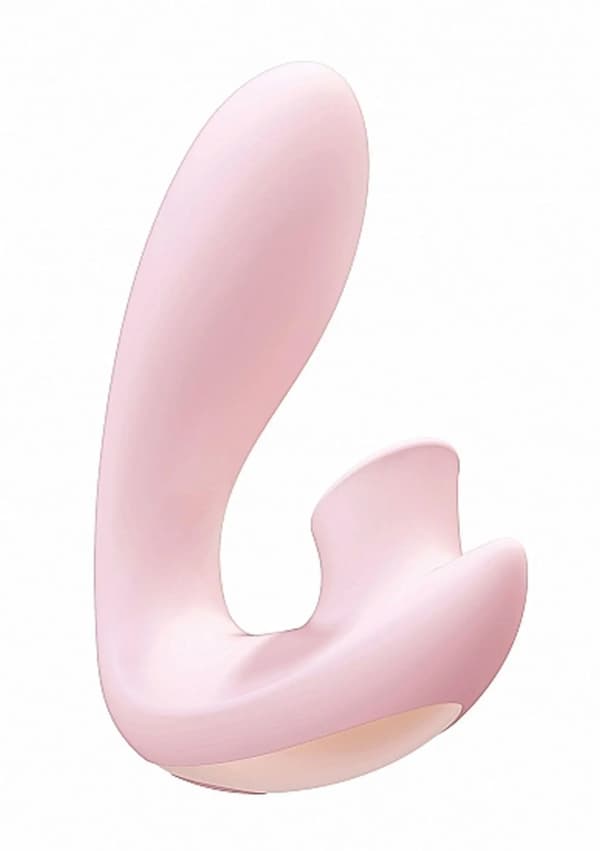 Desirable bøjelig luftpuls vibrator - fleksibel silikone, USB genopladelig