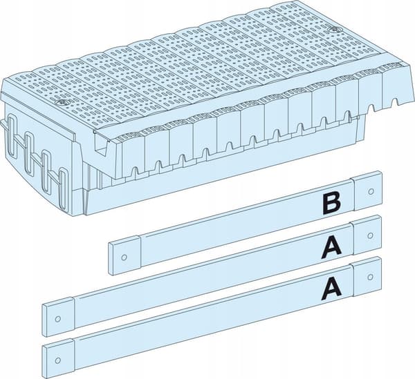PrisaSet Polypact fördelningsblock, stativ. Plug-in, 3 växlar. LVS04405