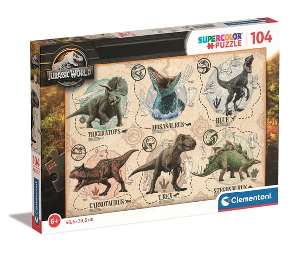 Puslespil 104 Super Color Jurassic World