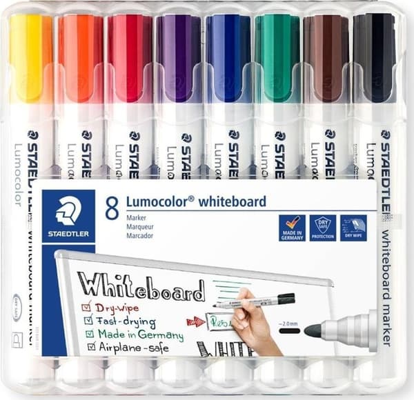Lumocolor whiteboardpenna 8 färger STAEDTLER