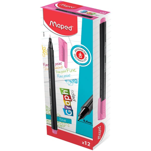 FINELINER MAPPET GRAPH'PEPS 0,4mm PINK