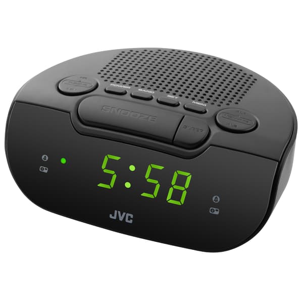 JVC-kelloradio musta RA-E111B