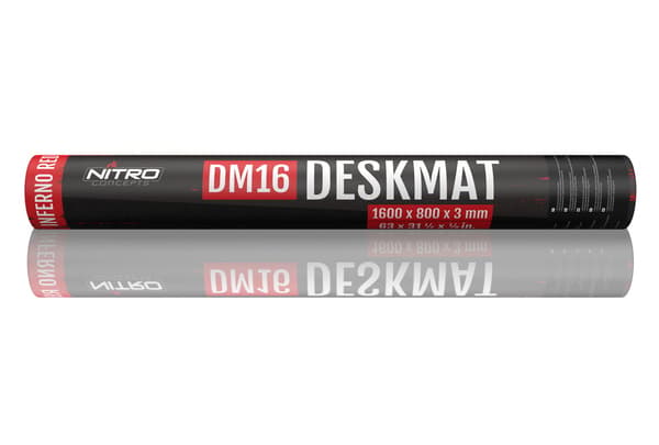 Nitro Concepts Pöytämatto, 1600x800mm - Musta/Punainen