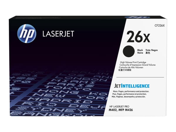 HP 26X - Højtydende - sort - original - LaserJet - tonerpatron (CF226X)