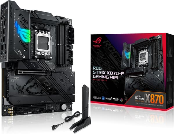 ASUS ROG STRIX X870-F GAMING WIFI - moderkort - ATX - Socket AM5 - AMD X870
