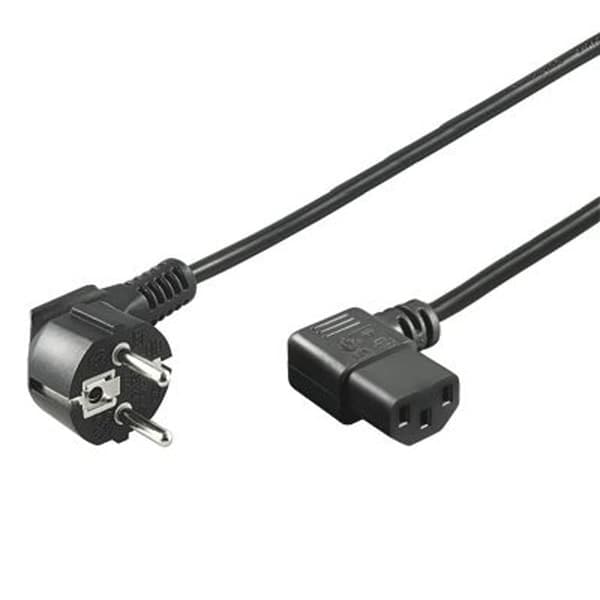 PremiumCord strømkabel til computer, vinklet, 5m, 230V (kpsp5-90)
