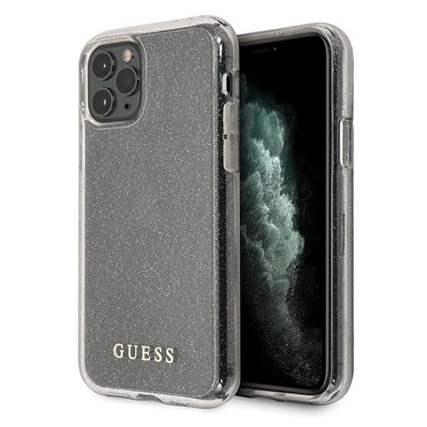 Guess GUHCN58PCGLSI iPhone 11 Pro Sølv/Sølv Hårdt cover Glitter