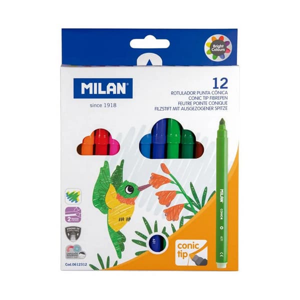 Filtpennor Milan 631 12 delar