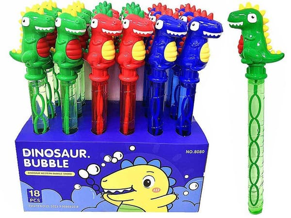 Saippuakuplapullo 38cm dinosaurus MIX