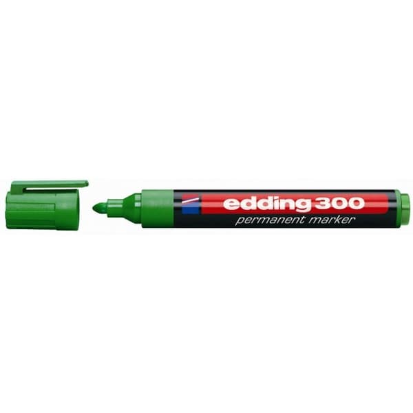Edding Permanent Marker 300 Rund Spids Grøn (EG1003)
