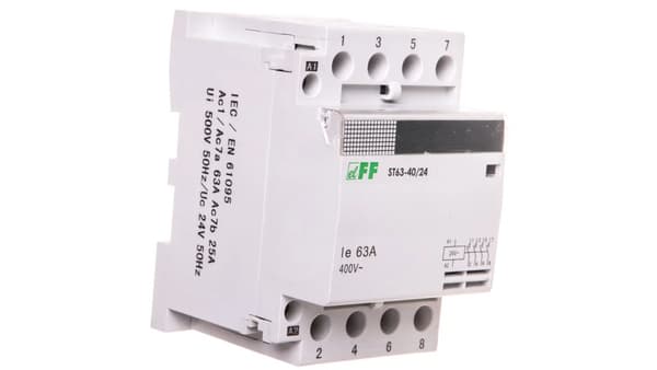 F&F Modulær Kontaktor 63A 4Z 0R 24V AC (ST63-40/24)
