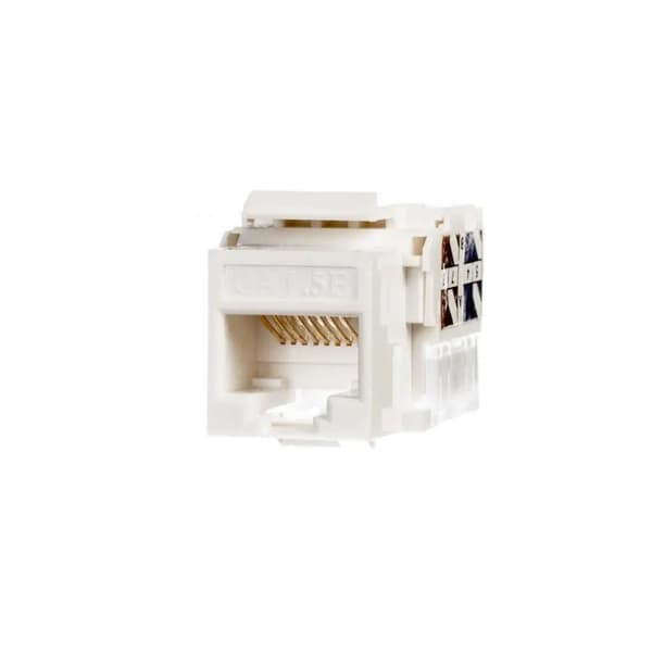 Keystone Jack Modul RJ45 UTP kat. 5e med klemme, hvid Netrack
