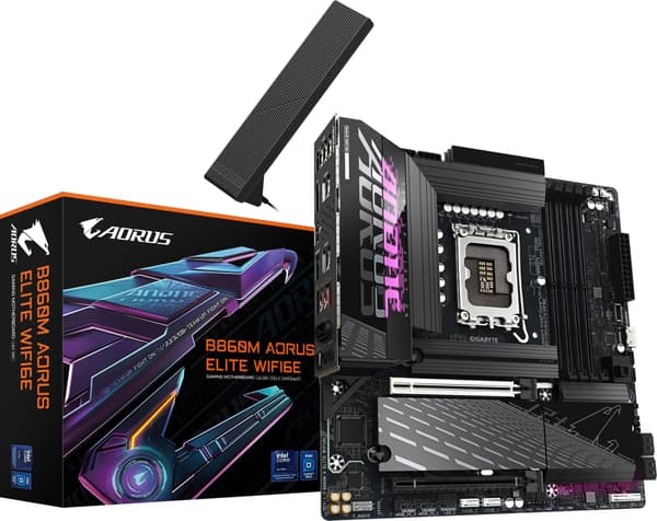 AORUS B860M ELITE WIFI6E - bundkort - micro ATX - LGA1851 Socket - AMD B850