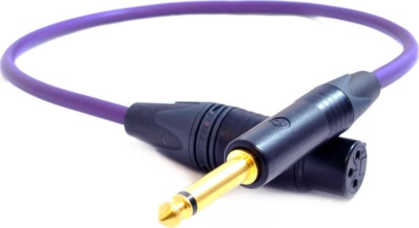 Kabel Melodika Jack 6.3mm - XLR 3m lilla