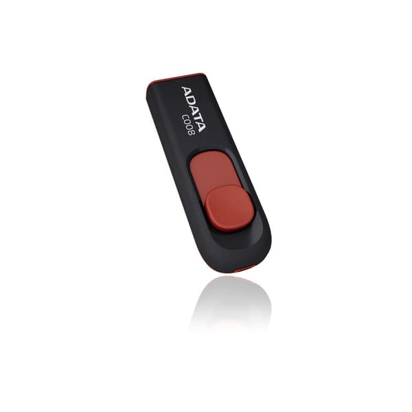 ADATA 32GB USB 2.0 Musta&Punainen C008 Smart Sliding Button