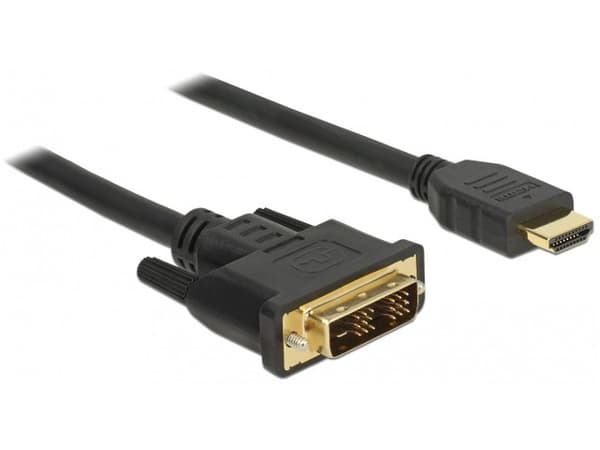 Kabel Delock HDMI - DVI-D 5m sort (85586)