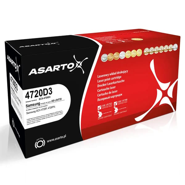 Asarto Sort Tonerpatron Erstatning for SCX-4720D3 (AS-LS4720)
