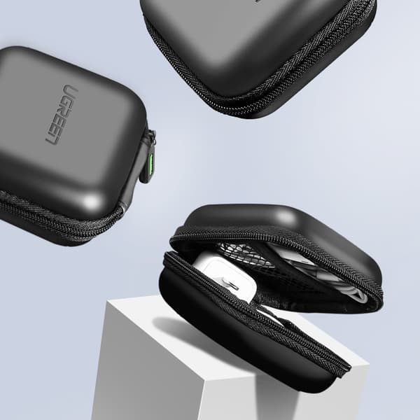 Ugreen Etui til hovedtelefoner 8 cm x 8 cm sort (40816)