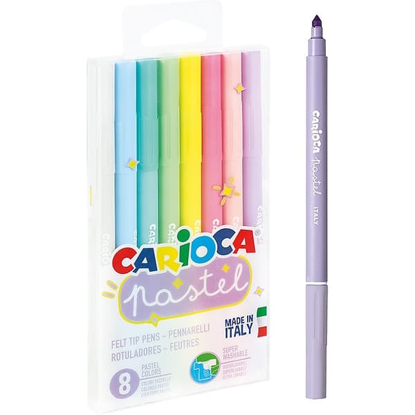 Pastellpennor 8 färger CARIOCA