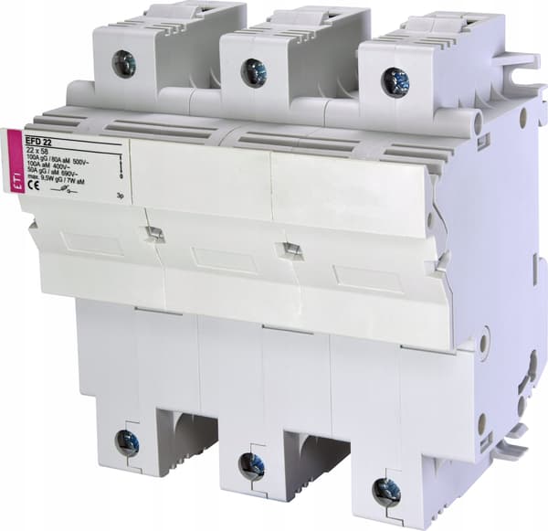 Sulake-erotin 3P 100A 22x58mm EFD 22 002570004