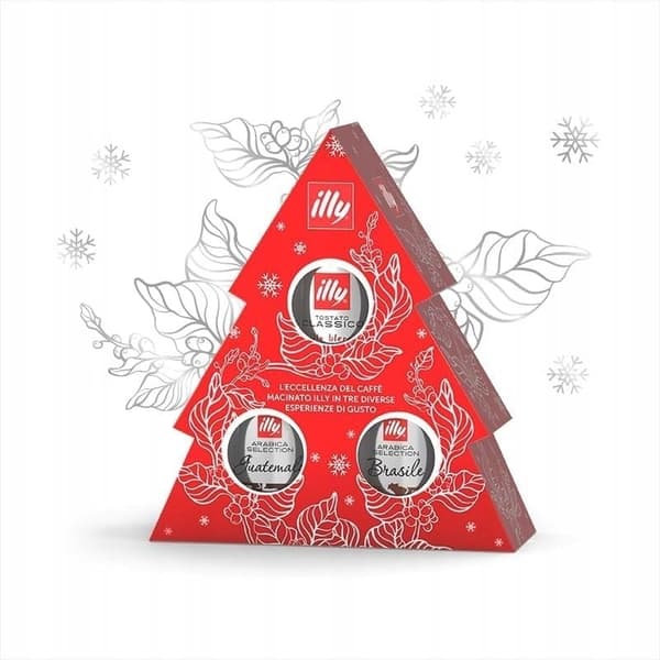 Julset - Illy julgran malet kaffe 3x125g