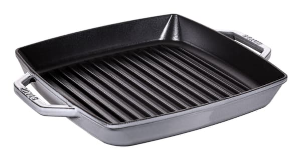 Staub-parilapannu induktio neliö 28 cm grafiitti