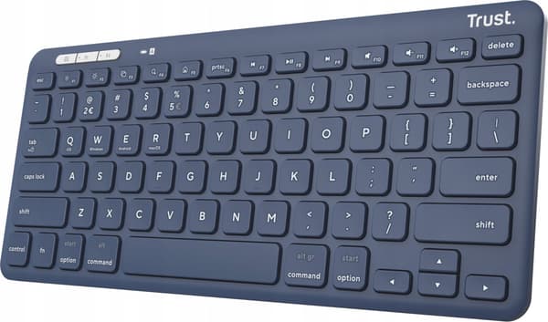 Trust Lyra tastatur RF trådløs + Bluetooth QWERTY US engelsk Blå