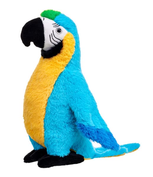 Maskot Papegøje Ara blå 28cm 13746