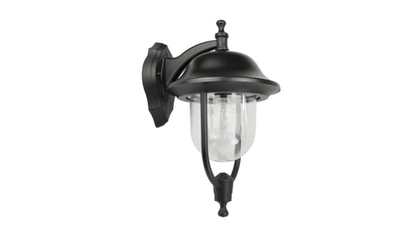 Ulkoseinävalaisin Prince K 3012/1/O, E27 max 60W, väri musta 0438621