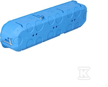 Simet Indmuringsdåse firedobbelt 60mm gips blå P4x60K 32326203