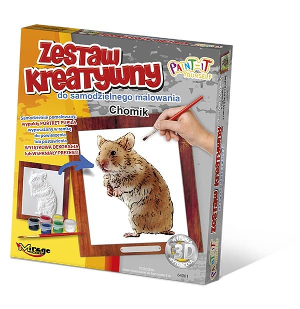 Konvex målning Furries - Hamster