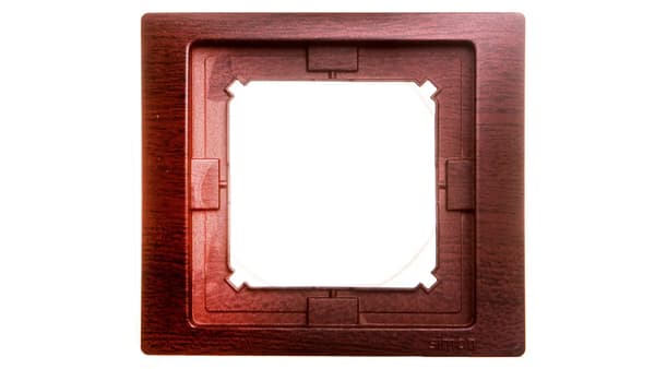 Simon Basic Neos Enkeltramme IP44 mahogni BMRC1B/050