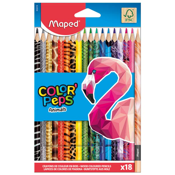 Colorpeps Animals 18 väriä MAPED-värikynät