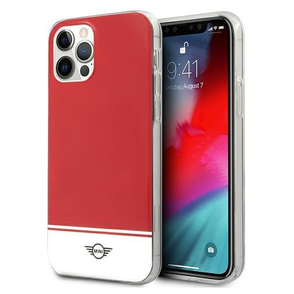 Mini MIHCP12MPCUBIRE iPhone 12/12 Pro 6,1\" rød hard case Stripe Collection