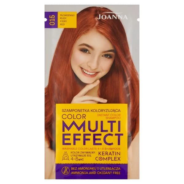 Joanna Multi Effect Color Keratin Complex Shampoo 15 Seal Rudy 35 g
