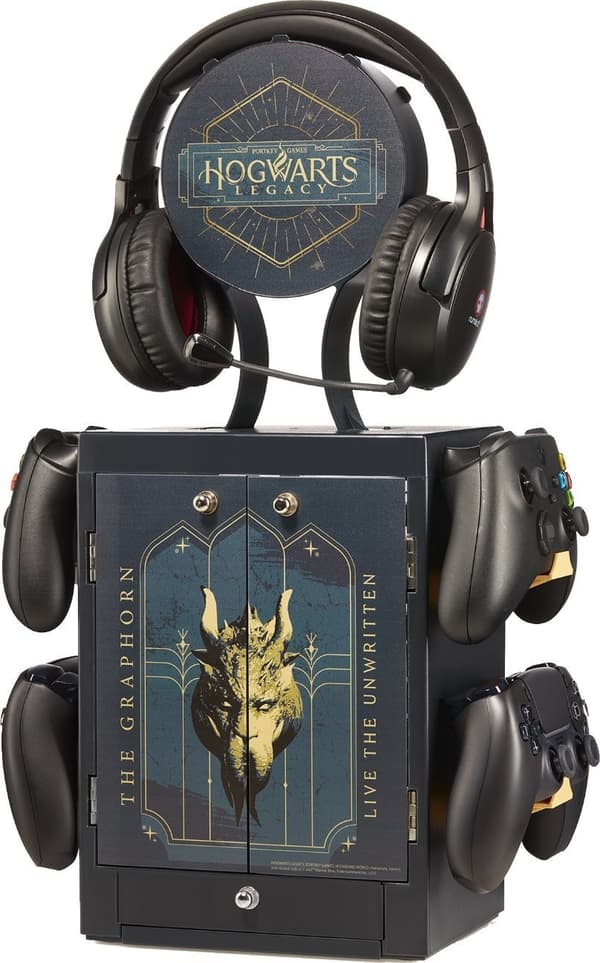 Numskull Gaming Cabinet Accessories Stand - Hogwarts Heritage