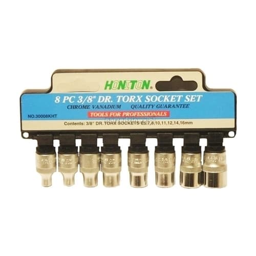 HONITON TOPNØGLE 8 stk. 3/8\" TORX 3008