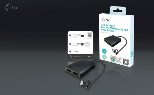 Sovitin Video USB-A/USB-C Dual 4K/60 Hz DisplayPort