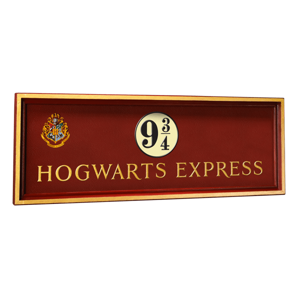 Harry Potter Hogwarts Perron 9 3/4 skilt