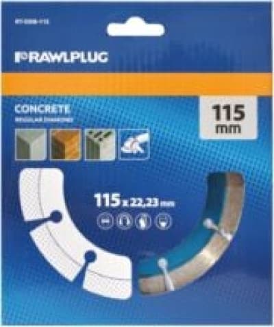115X22.23MM SEGMENTERET DIAMANTKLINGE TIL BETON RT-DDB-115