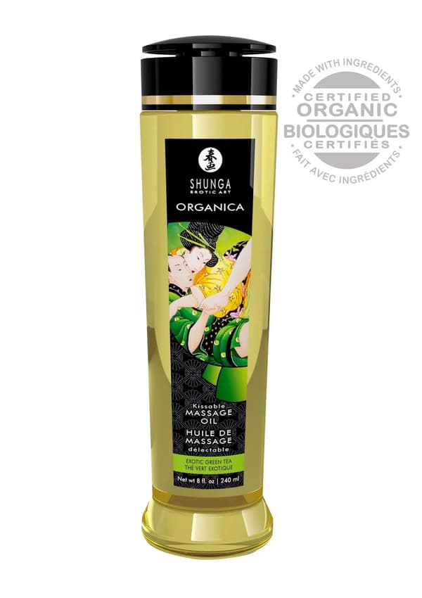 Massageolja Ekologisk Erotisk Grönt Te Shunga Exotic (240 ml)