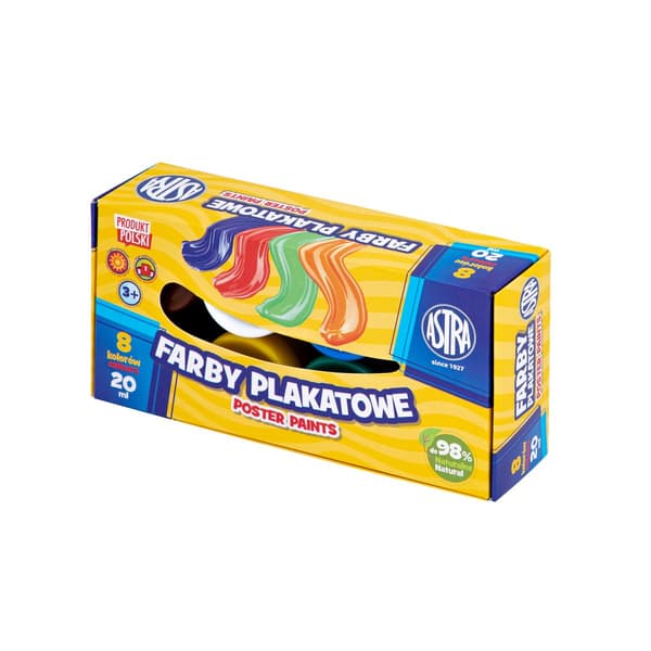 Peitevärit ASTRA 8 väriä x 20 ml Vakiolaatikko